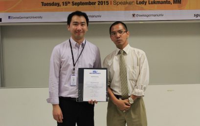 Guest Lecture by Mr. Lodi Lukmanto (GSK)