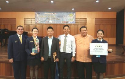 SGU's Hotel & Tourism Management Study Program Won 2nd Place in HOSPITOUR 2016