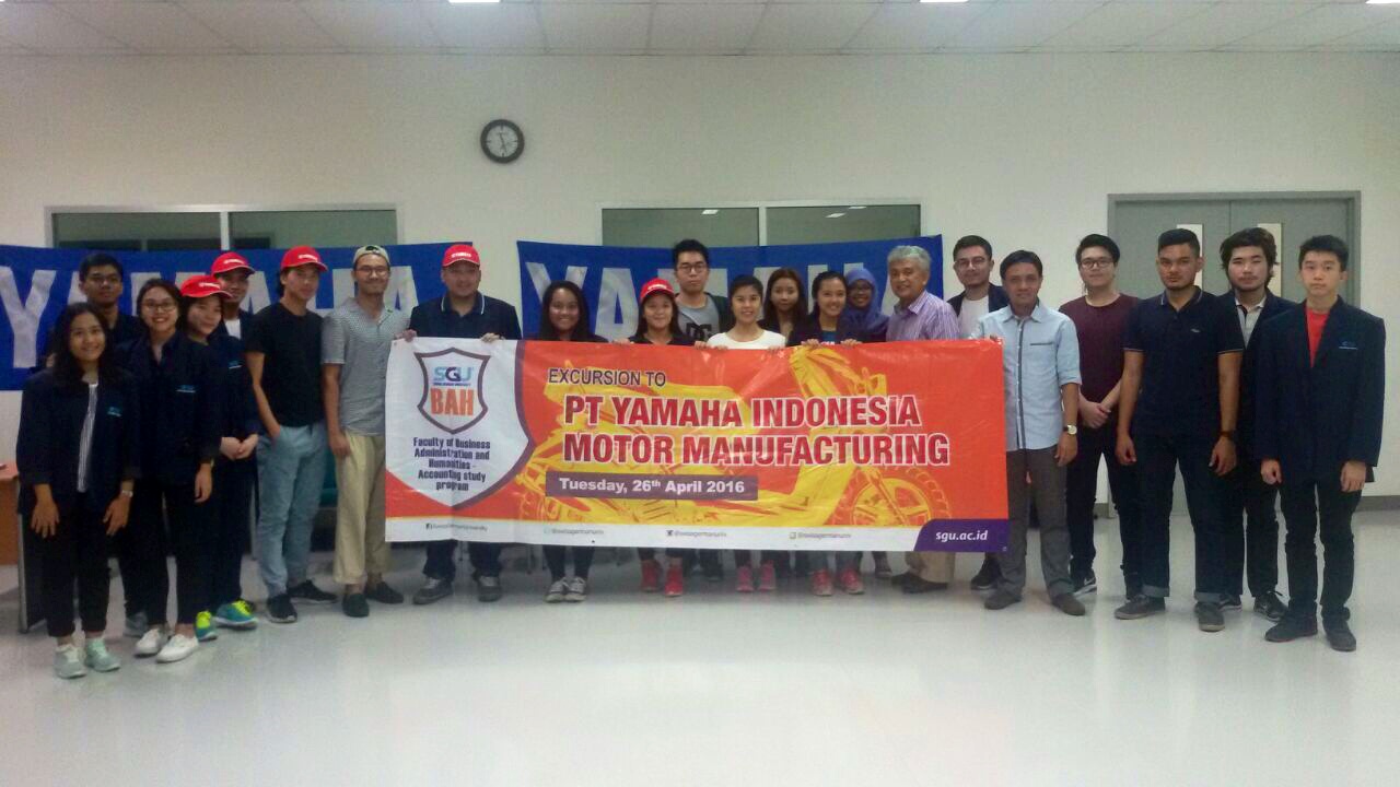 SGU visits Yamaha Factory in Pulo Gadung, North of Jakarta