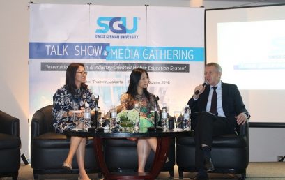 Swiss German University held a talk show themed 'Internationalization & Industry-Oriented Higher Education System'