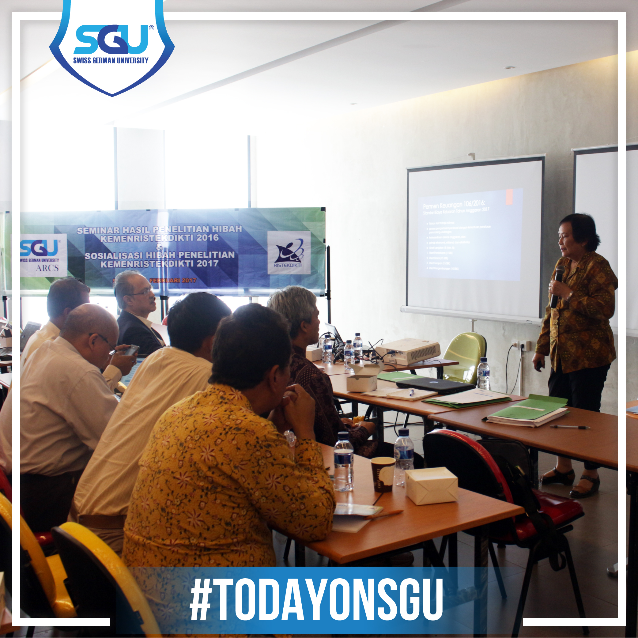 SGU Holds Seminar & Dissemination Grant Research KEMENRISTEKDIKTI 2017 