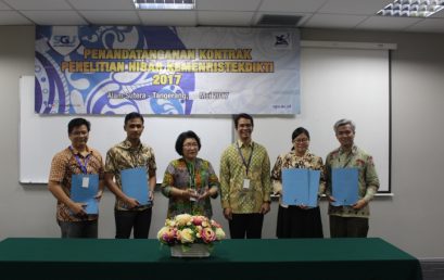 The Agreement Signing of Research Grant KEMENRISTEKDIKTI 2017