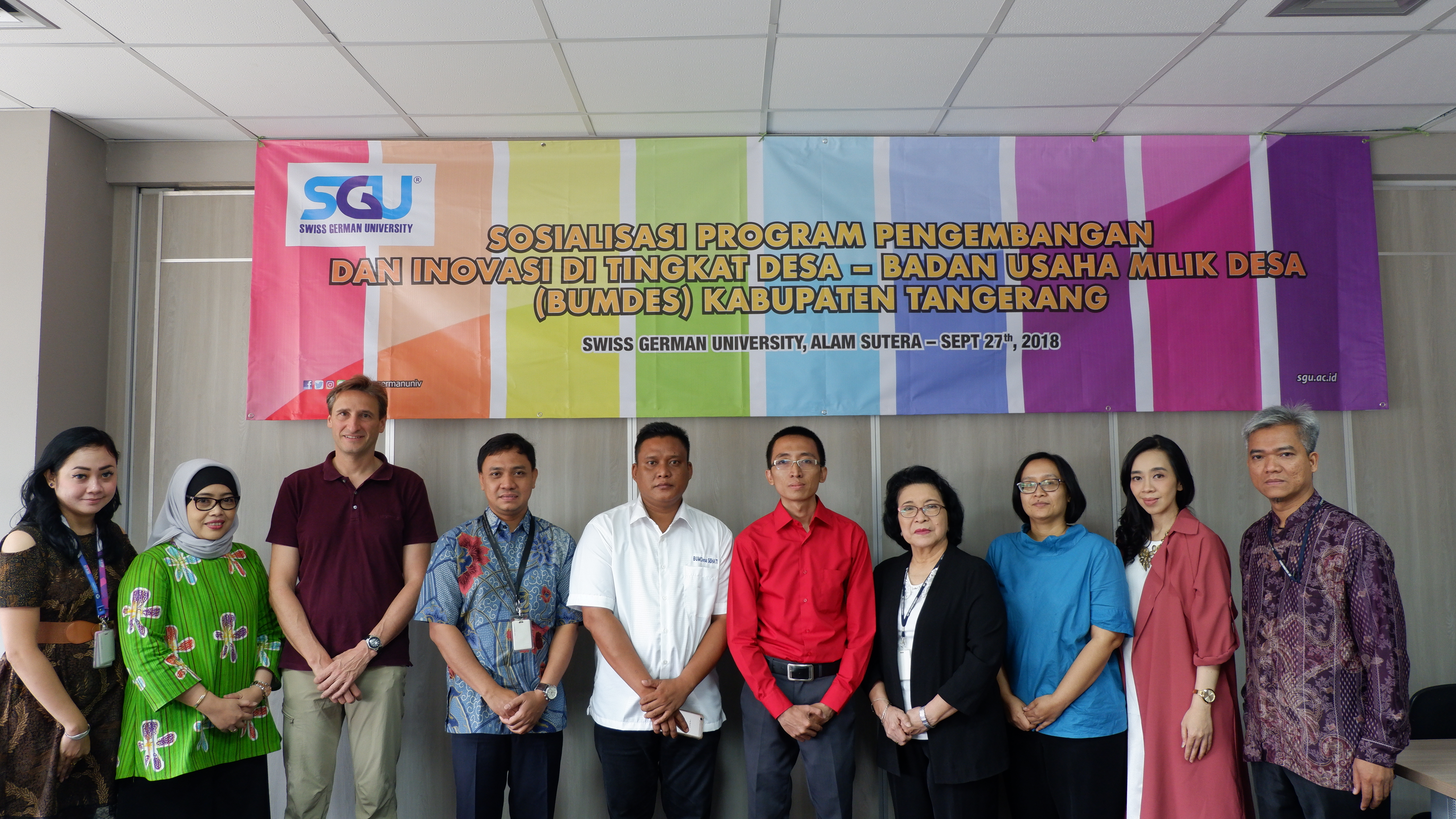 SGU Collaborate with BUMDesa Tangerang District to Support the Community in Tangerang Area