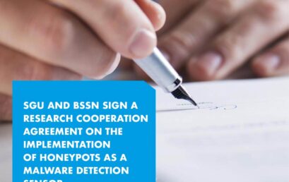 SGU and BSSN Sign a Research Cooperation Agreement on the Implementation of Honeyspot as a Malware Detection Sensor