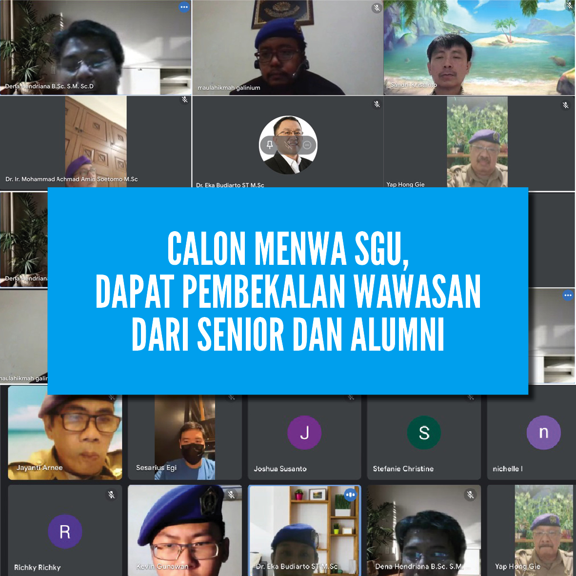 Calon Menwa SGU, Dapat Pembekalan Wawasan Dari Senior dan Alumni