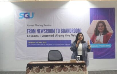 SGU Alumni Sharing Session 2023: Inspiring Insights from Chandni Vasandani, Accomplished Alumni of the Global Strategic Communication Program